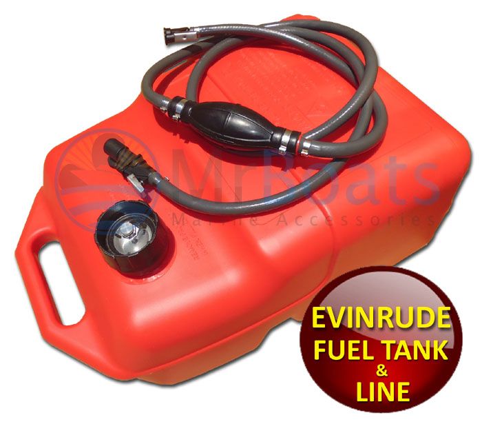 25 Litre OUTBOARD FUEL TANK ★ EVINRUDE FUEL LINE + GAUGE ★ Boat